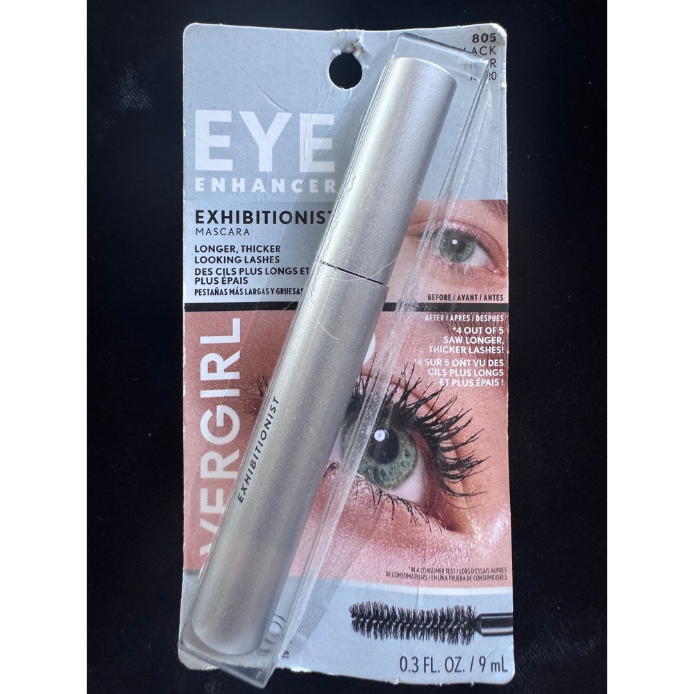 CoverGirl Exhibitionist Mascara 805 Black Eye Enhancer 0.3 fl oz New Sealed